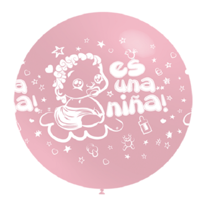 GLOBO ES UNA NIÑA -BALL 90 CM