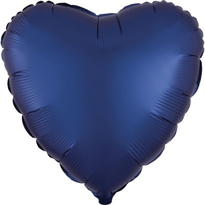 GLOBO CORAZON AZUL NAVAL 18'