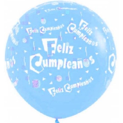 GLOBO FELIZ CUMPLEAÑOS MULTI 90 CM (36')