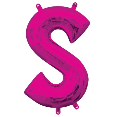 GLOBO MINI LETRA ROSA S