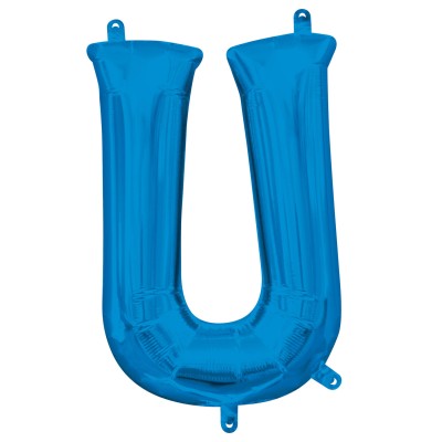 GLOBO MINI LETRA AZUL U