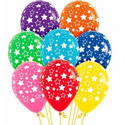 12 GLOBOS ESTRELLAS BOLD -SEMPERTEX