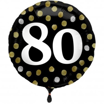 GLOBO FOIL CUMPLE 80   45 CM