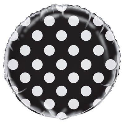 GLOBO METALICO TOPOS NEGROS