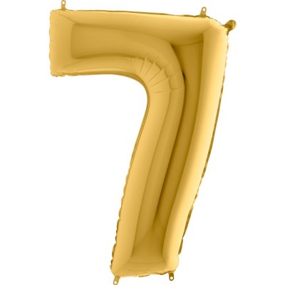 GLOBO ORO MATE NUMERO 7