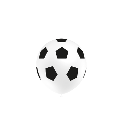 GLOBOS BLANCOS BALON FUTBOL 8 UND