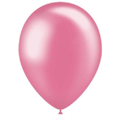GLOBOS ROSA METAL 10 UND- BALL