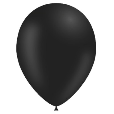 GLOBOS NEGRO SOLIDO 10 UND- BALL