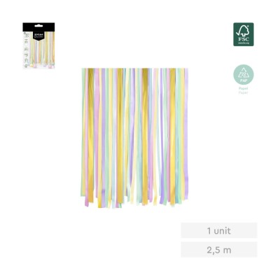 SET TIRAS DECORATIVAS COLORES 2,5M