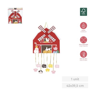 PIÑATA GRANJA 45 CM