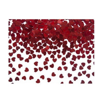 CONFETTI CORAZONES ROJOS 30 GR
