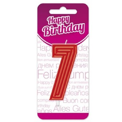 VELA CUMPLEAÑOS ESPIRAL Nº 7