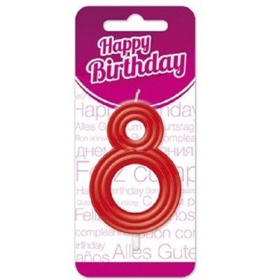 VELA CUMPLEAÑOS ESPIRAN Nº 8