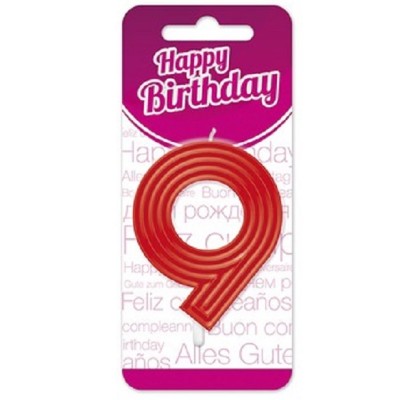 VELA CUMPLEAÑOS ESPIRAL Nº9
