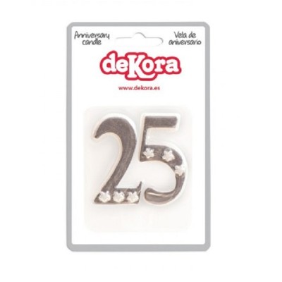 VELA 25 ANIVERSARIO 5.5 X6CM