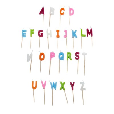 VELAS LETRAS ABECEDARIO