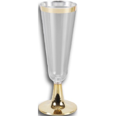 COPA CAVA TRANS/ORO 150ML S/3
