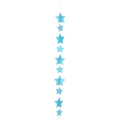 DECO. GLOBOS ESTRELLAS AZULES 1.25