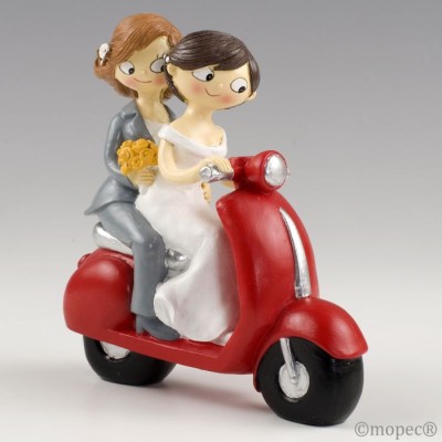 FIGURA PASTEL GIRLS POP EN MOTO 17 CM