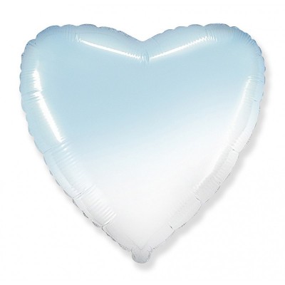 GLOBO CORAZON GRADIENT AZUL 18'