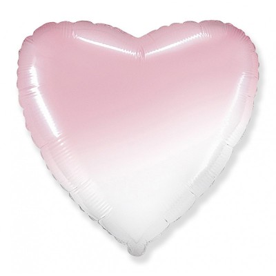 GLOBO CORAZON GRADIENT ROSA 18'