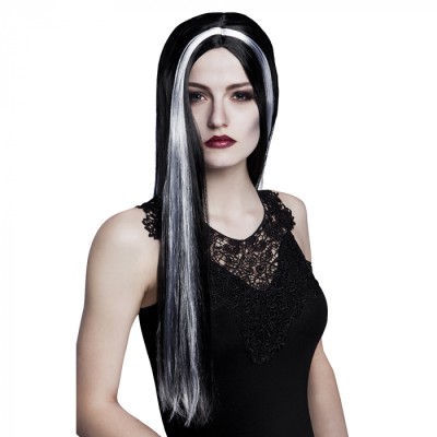 PELUCA BRUJA NEGRA Y BLANCA