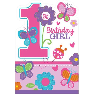 INVITACIONES 1ER CUMPLE NIÑA