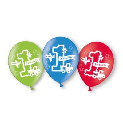 GLOBOS 1 BTHDAY BOY 6 UND