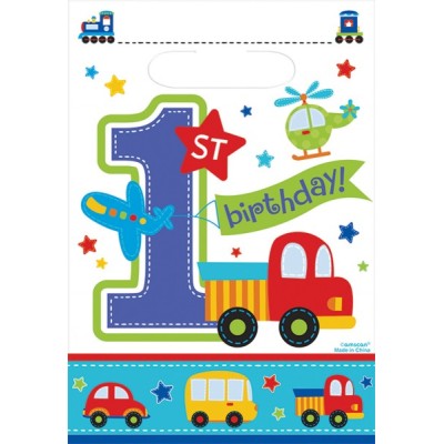BOLSA PLASTICO 1ER CUMPLE NIÑO
