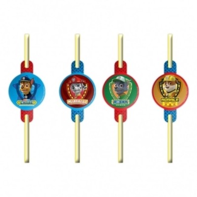 8 PAJITAS DECORADAS PATRULLA CANINA S/10