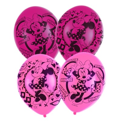 GLOBOS MINNIE ROSA 6 UND