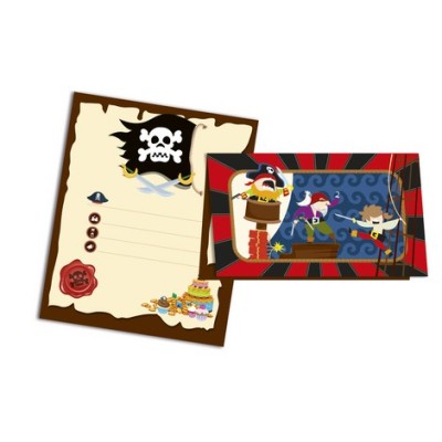 BOLSA 6 INVITACIONES PIRATAS
