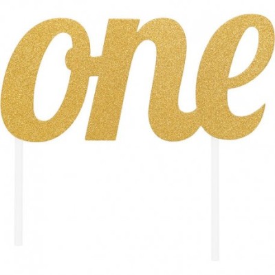 TOPPER TARTA ORO ¨ONE¨