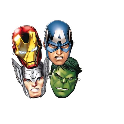6 CARETAS VENGADORES
