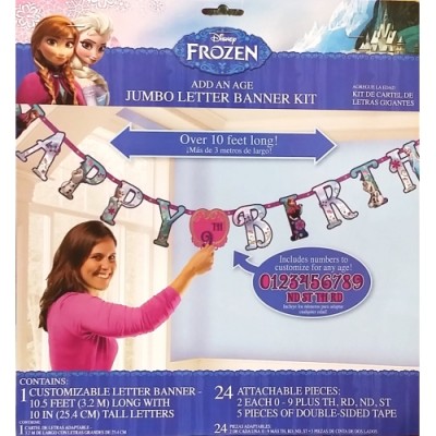BANDERIN LETRAS EDADES FROZEN