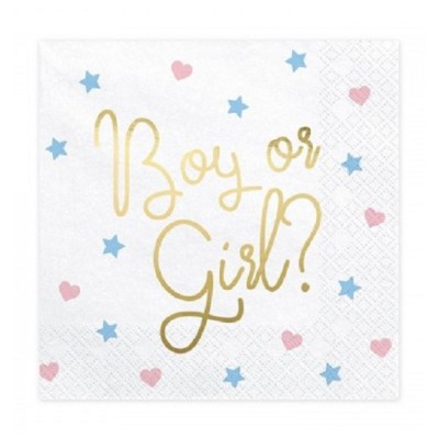 SERVILLETAS ¨ BOY OR GIRL ¨20 UND