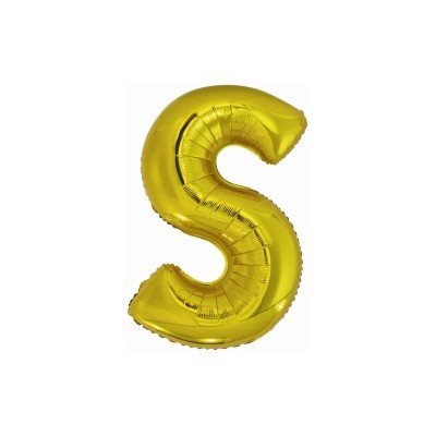 GLOBO LETRA S ORO
