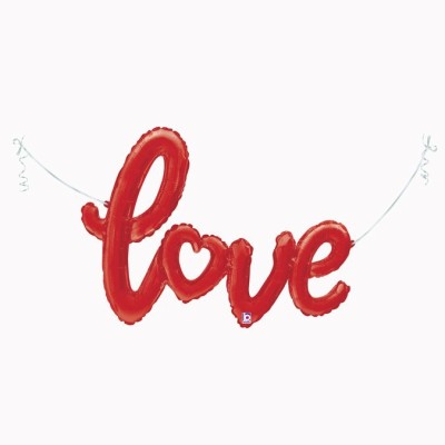 GLOBO LOVE FOIL ROJO