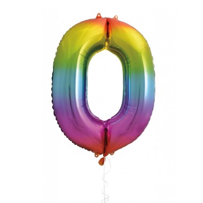 GLOBO FOIL 86CM ARCOIRIS N.0