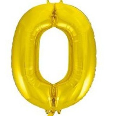GLOBO FOIL 86 CM-ORO N.0