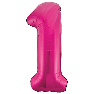 GLOBO FOIL 86 CM-ROSA N.1