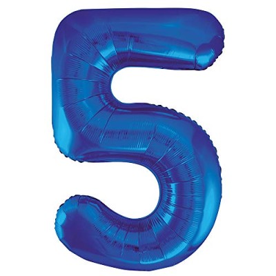 GLOBO FOIL 86 CM-AZUL N.5