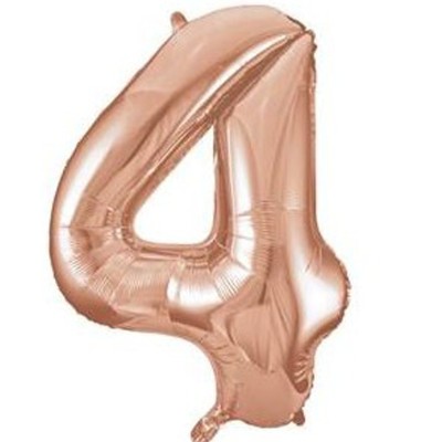 GLOBO FOIL 86 CM ROSA GOLD N.4