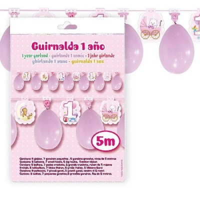 GUIRNALDA 1ER CUMPLE NIÑA