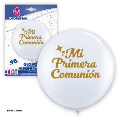GLOBO LATEX COMUNION 90CM
