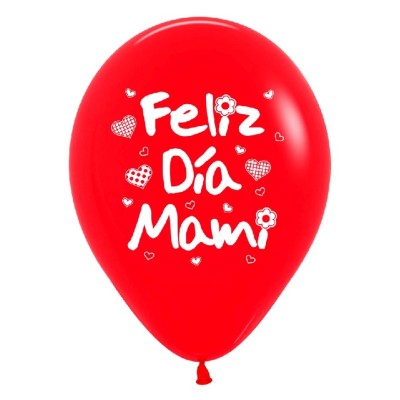 GLOBO LATEX FELIZ DIA MAMI 12 UND