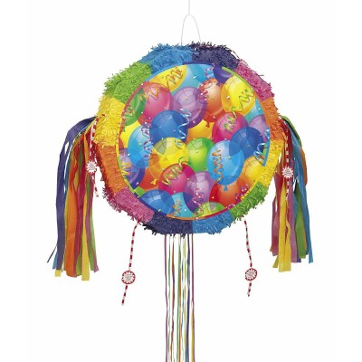 PIÑATA GLOBOS Y FELIZ CUMPLE