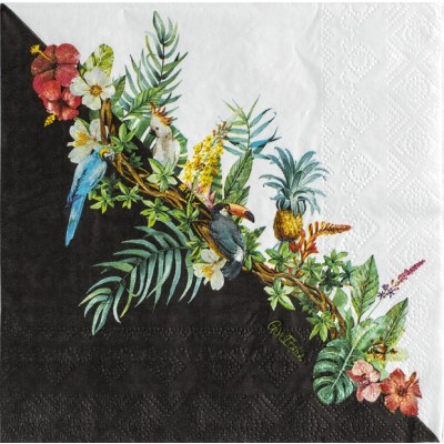 SERVILLETAS TROPICAL JUNGLE 16 UND 33 CM