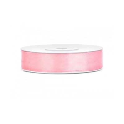ROLLO CINTA SATIN ROSA 12 MM X 25 MTRS