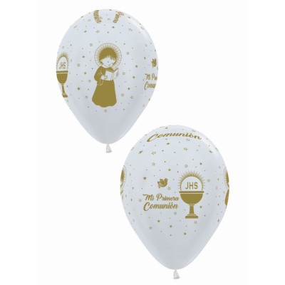 GLOBOS LATEX COMUNION SATIN 12 UND